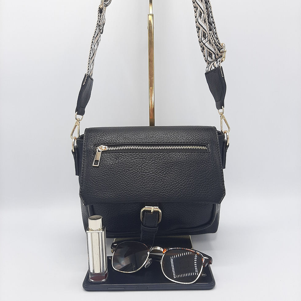 Thumbnail: The Megan black cross body handbag