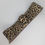 Thumbnail: Metallic gold leopard print soft leather wide cinch belt