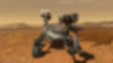 Mars Curiosity Rover on Mars