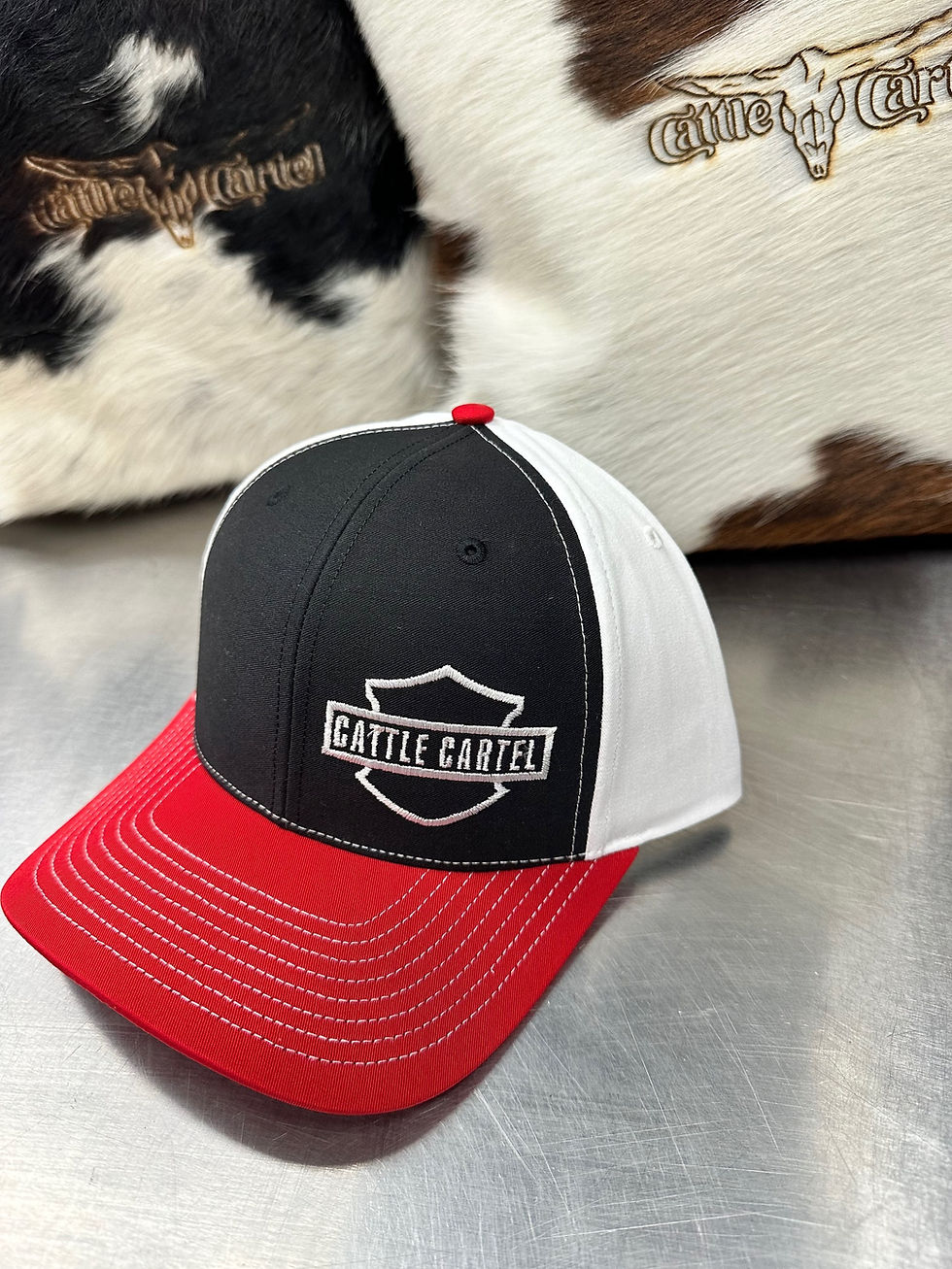 Thumbnail: Cattle Cartel Biker Hat, Mesh