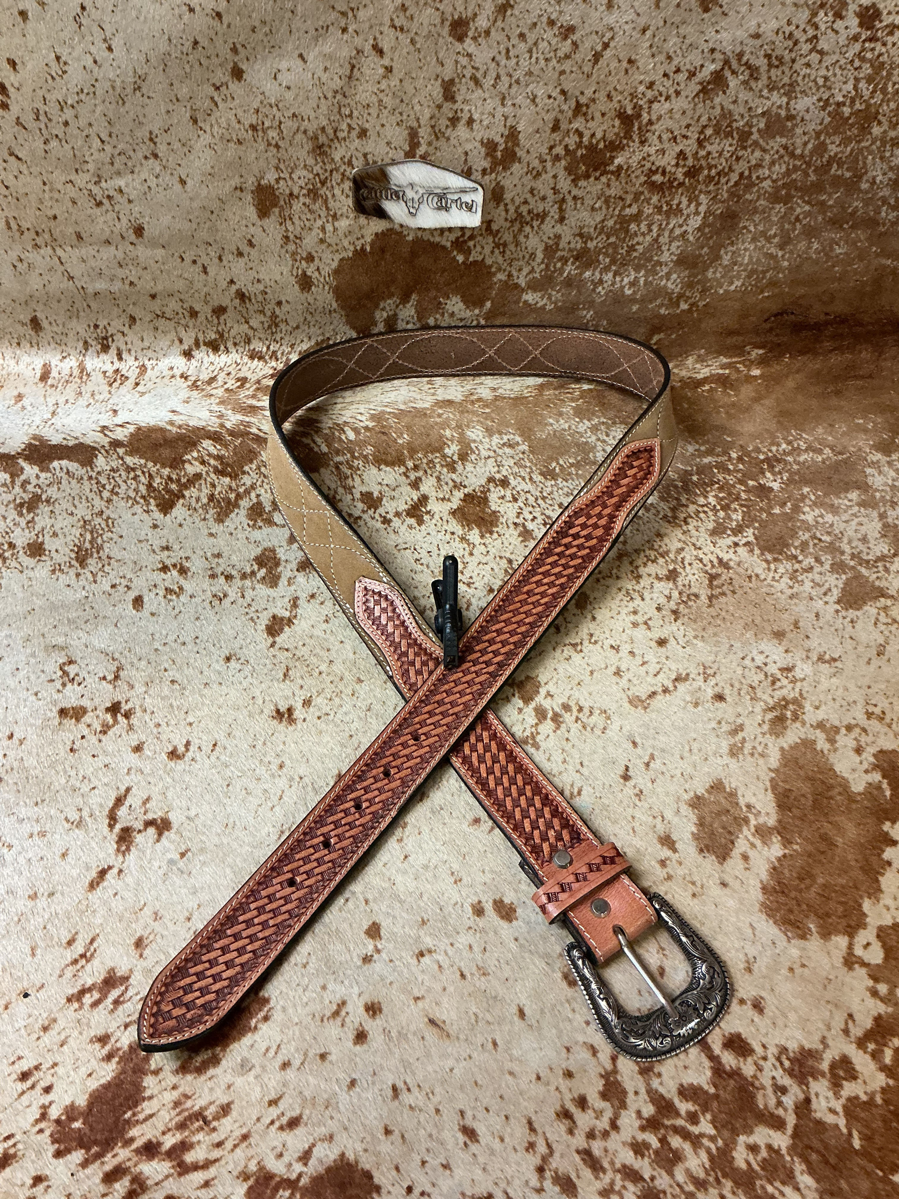 Belt, Suede & Twill