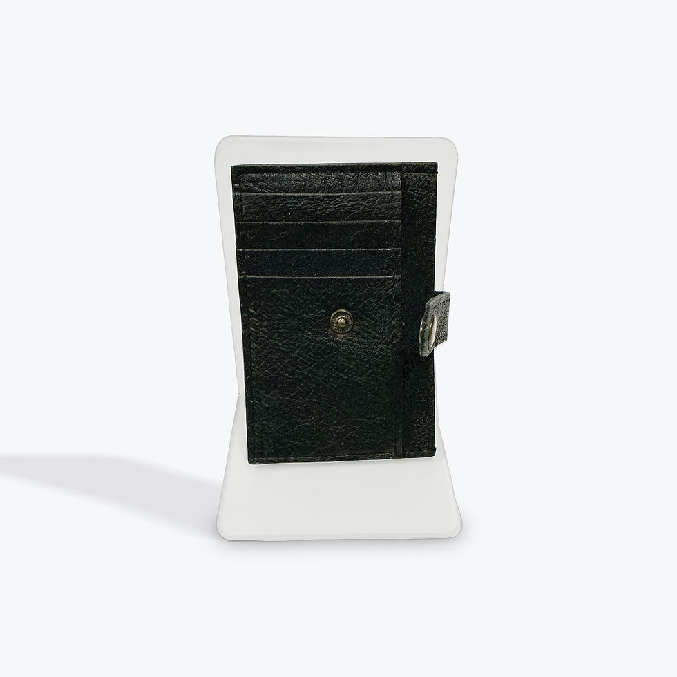 Thumbnail: Card Wallet, Leather, 4 card, 2 pocket, snapover
