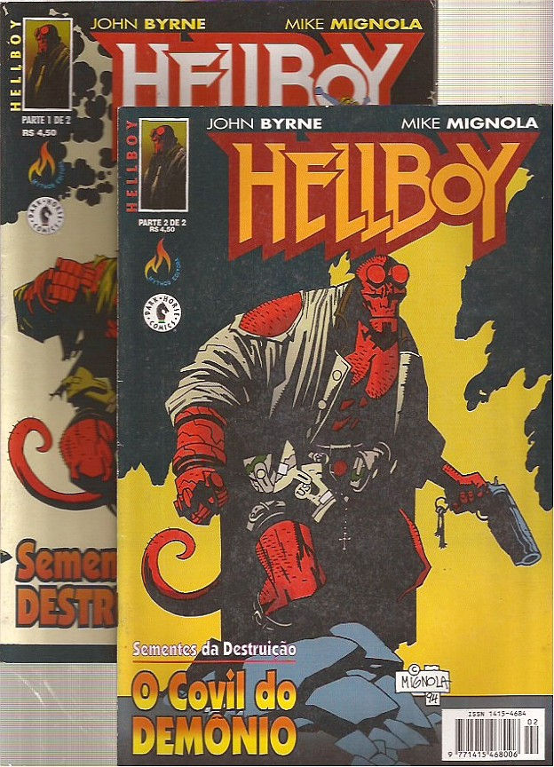 Hellboy Sementes da destruição pack com nº 1 nº2 -Ed Myhtos