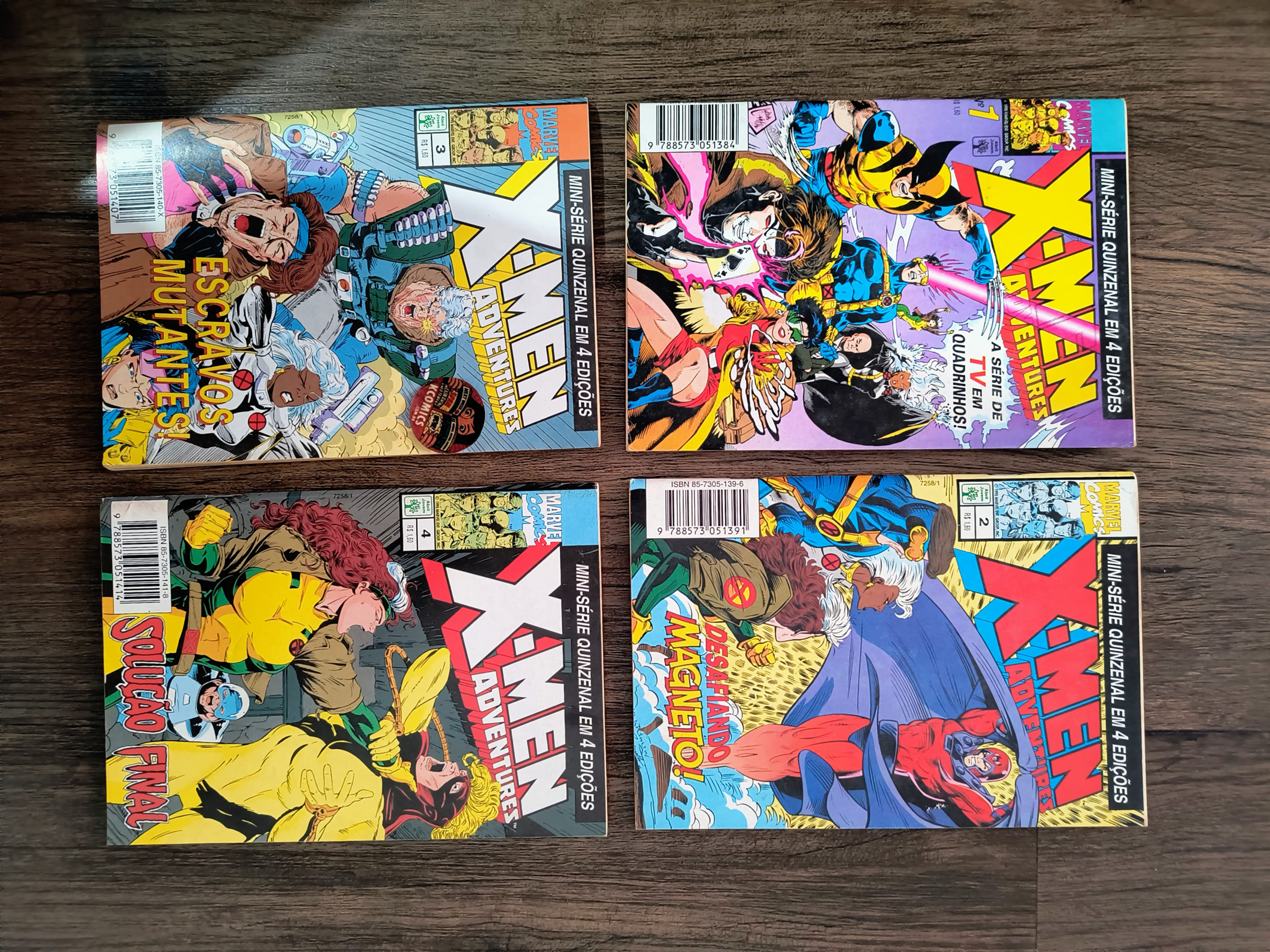Mini serie em 4 ediçoes X-men Adventures Editora Abril m18