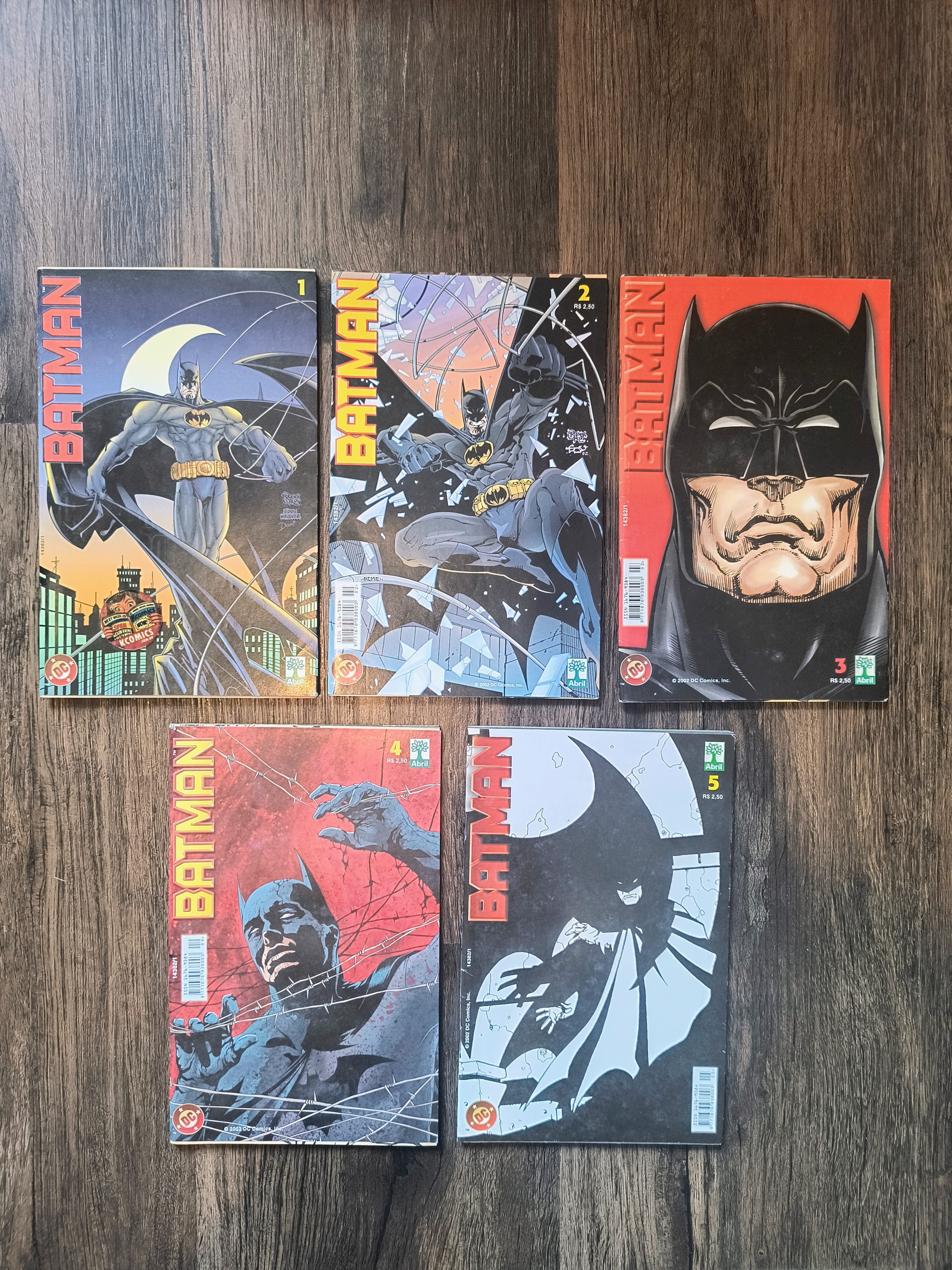 Batman pack 7ª serie completo n 1 ao n 5 Editora Abril m28