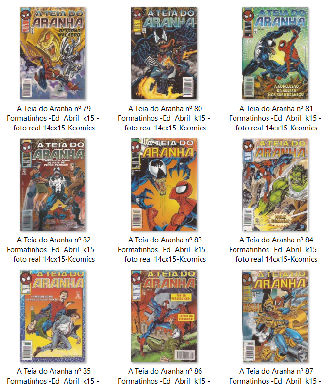 Miniatura: A Teia do Aranha nº 87 Formatinhos -Ed  Abril  k15