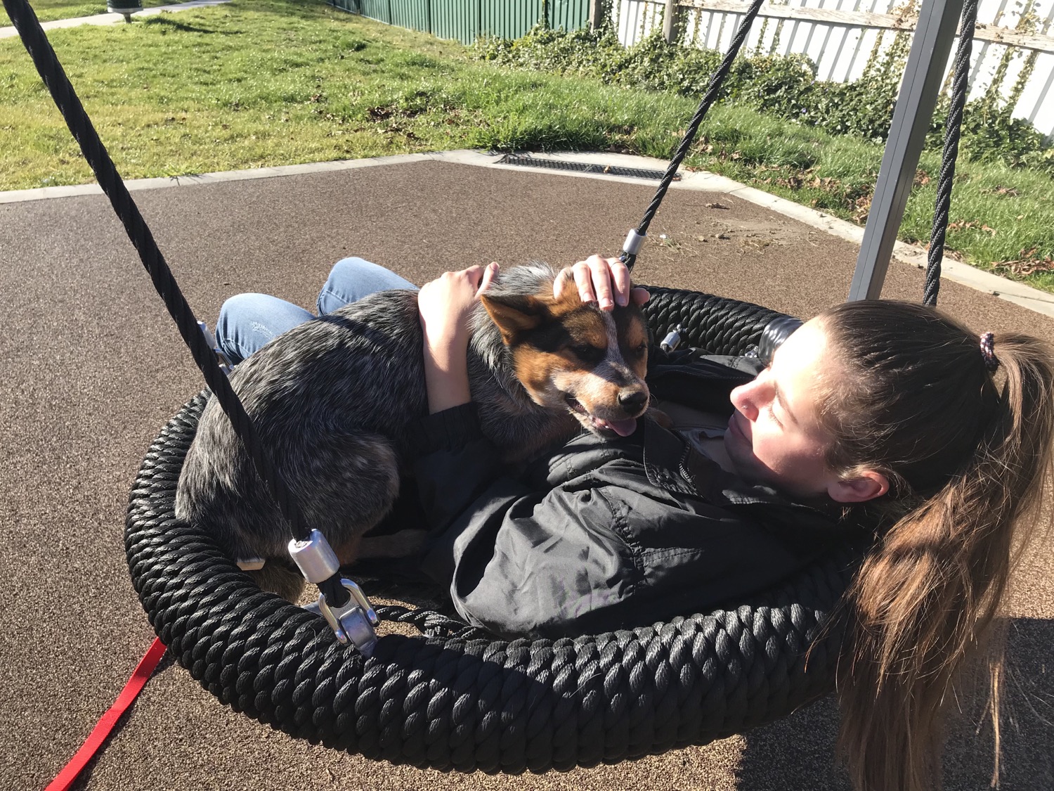 Jolene and Sasha at the park