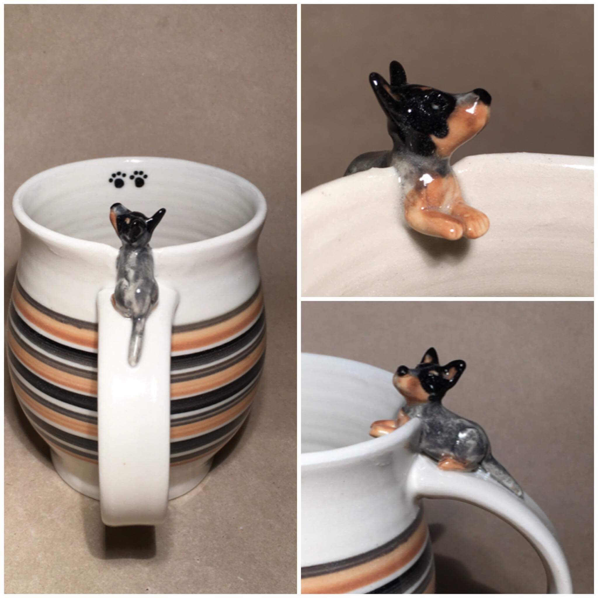 Lucys custom mug by Carcoar Pottery