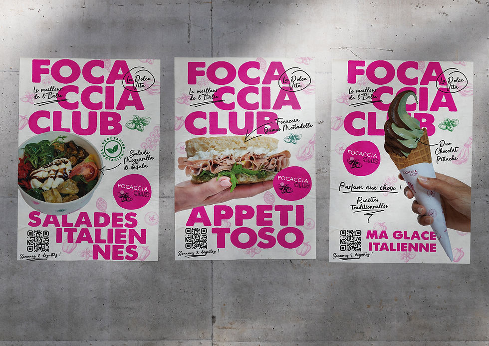 Affiches Focaccia Club
