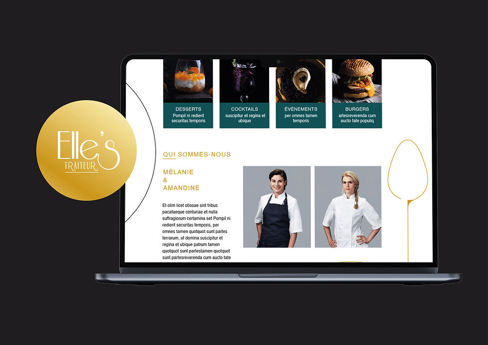 Création Home Page Traiteur Elle's