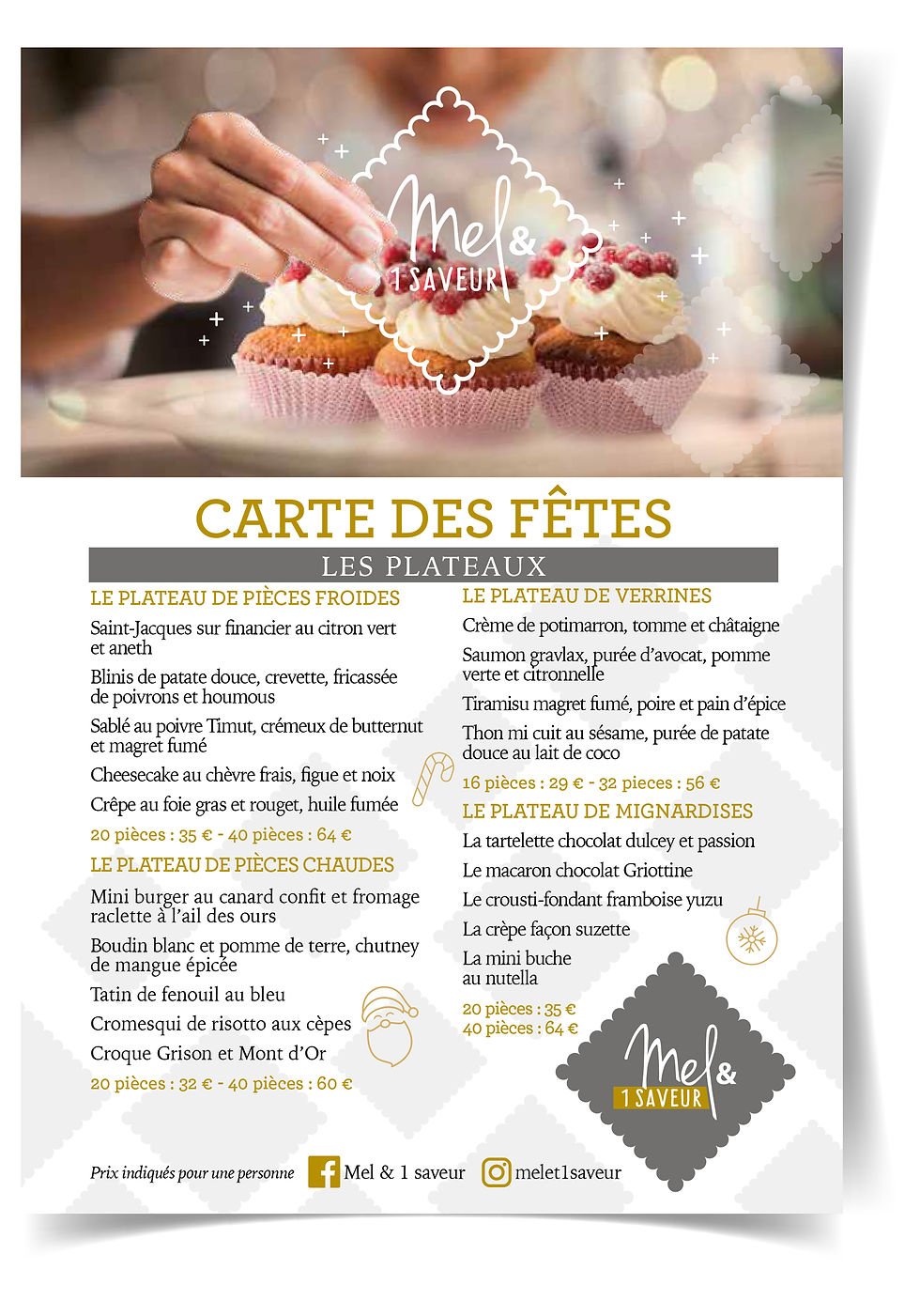 Carte traiteur