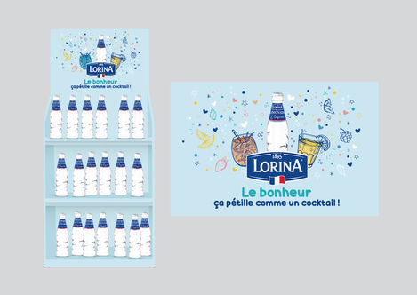Création d'un visuel clé KV pour les limonades Lorina
