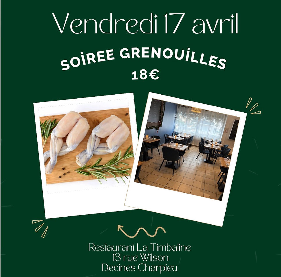 Soirée grenouilles