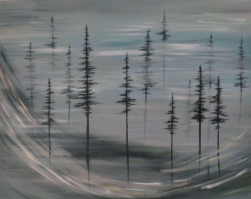 Fine art by teascarlet. Idaho trees. Art for sale.