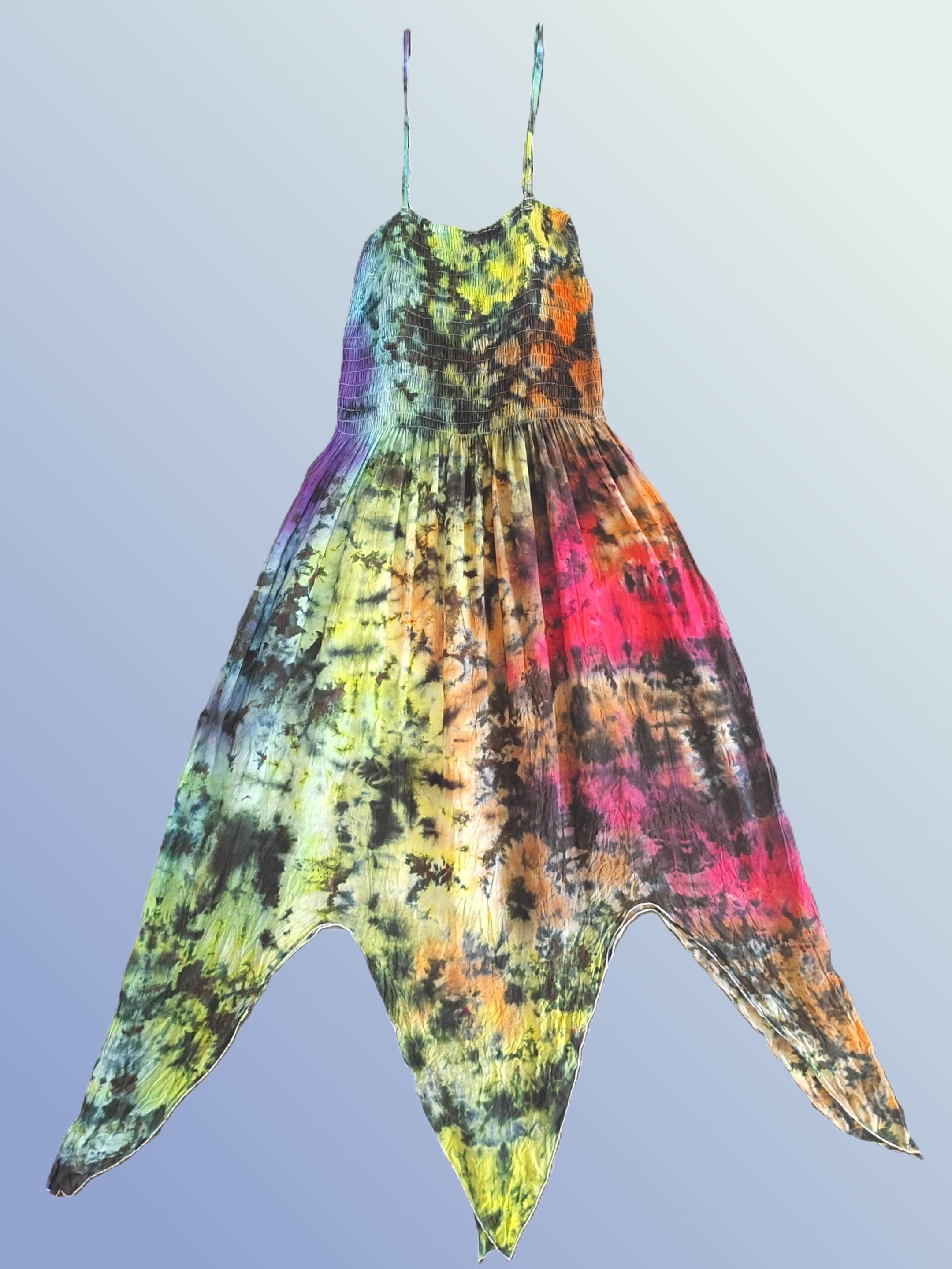 Sunbeam Fairy Rainbow Scrunch Dress – Small