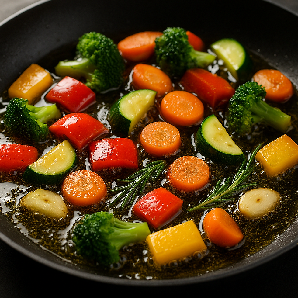Sizzling in goodness fresh vegetables dance in hot oil, releasing vibrant flavor and color. Choosing the right oil brings every ingredient to life.