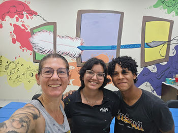 Ação de pintura mural na UFRR mobiliza estudantes e professores 