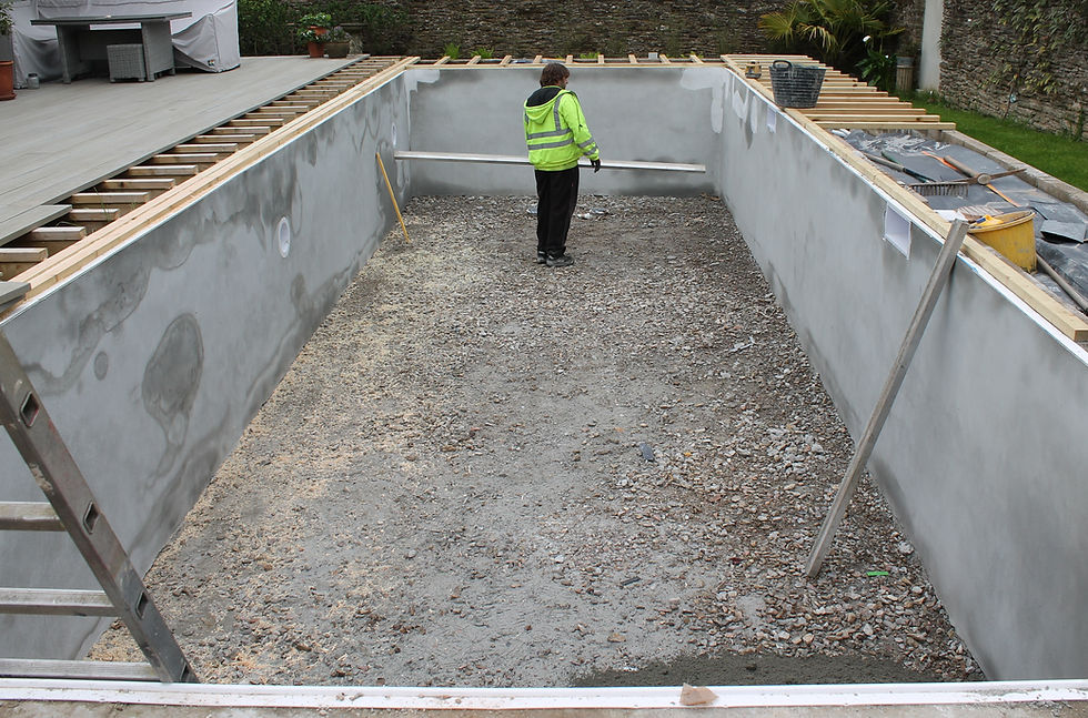 Swimming Pool Base Screed