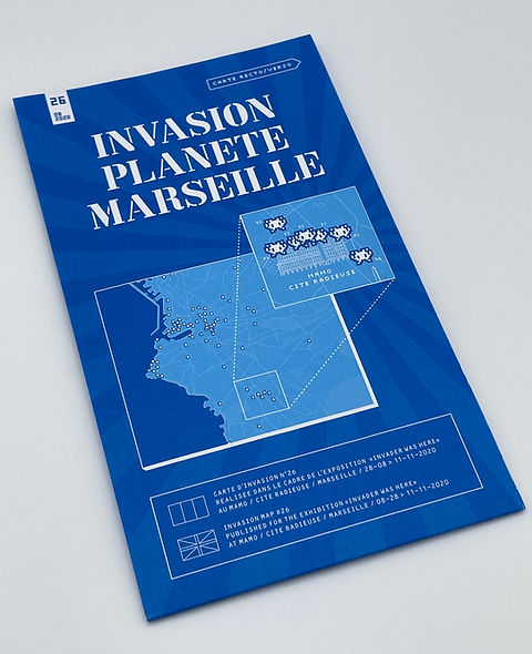 INVADER 2020 Marseille Exhibition Poster