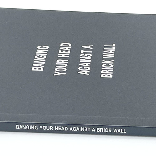 Banksy バンクシー BANGING YOUR HEAD 公式作品集 1作目 Banging Your Head Against A Brick Wall – Post Modern Vandal