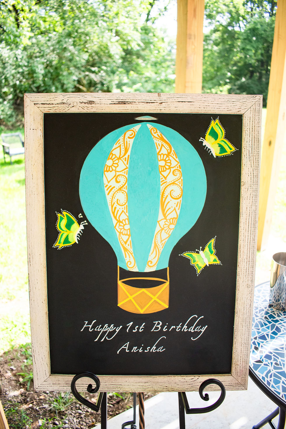 Hot Air Balloon Chalkboard