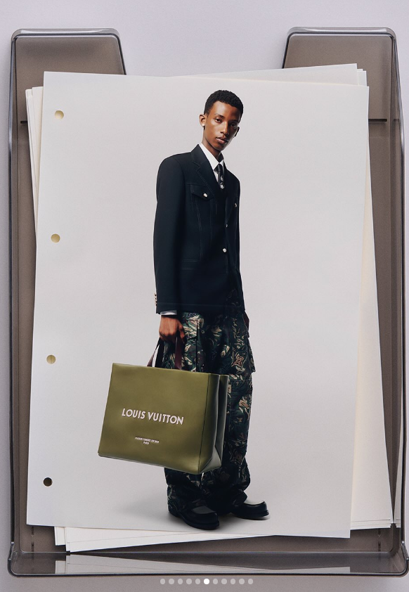 Louis Vuitton website concept showcasing innovative navigation and luxury style