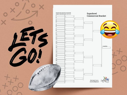 Superbowl Commercial Bracket - Printable Download & Winning Commercial