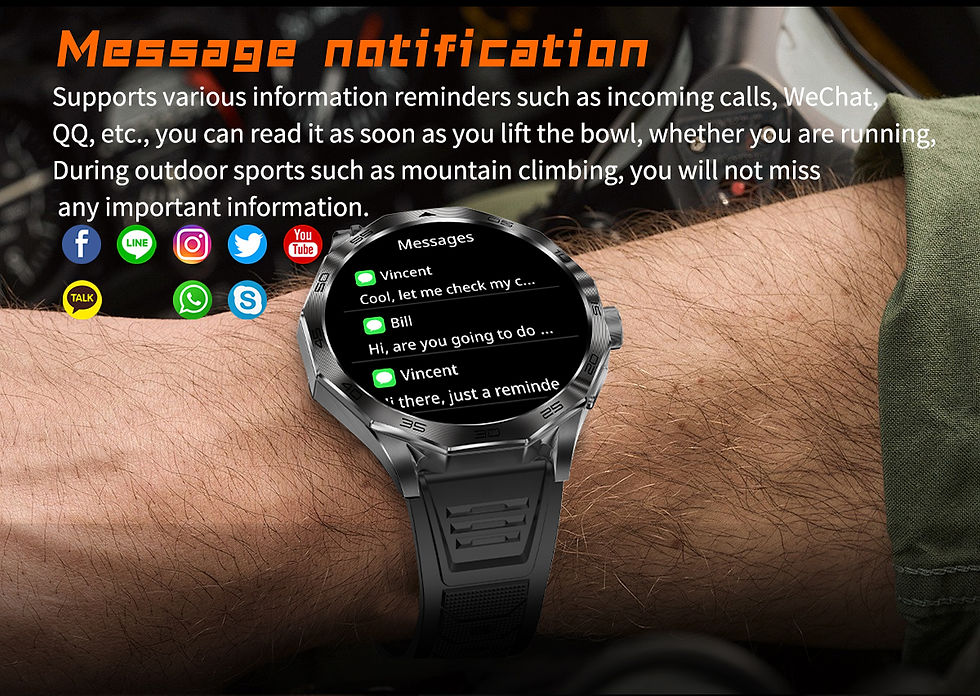 Thumbnail: 1.85 inch round display smart watch dafit app