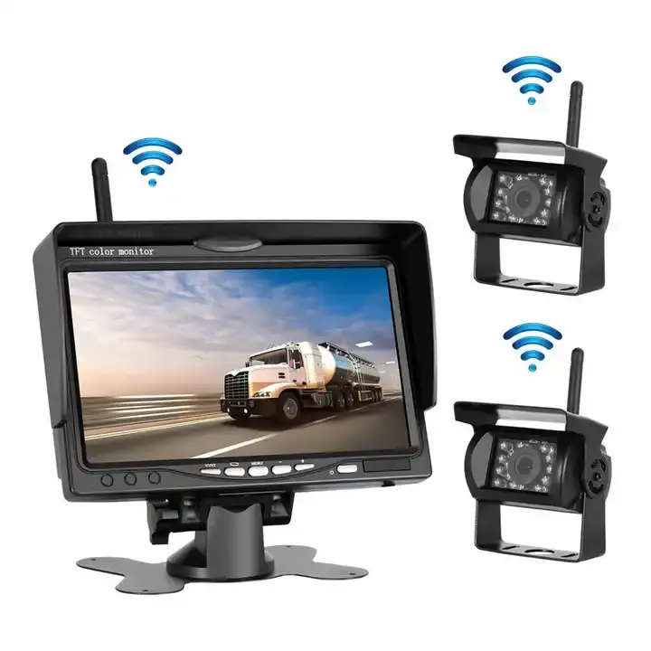 Thumbnail: Wireless truck camera kit with  waterproof monitor IP68