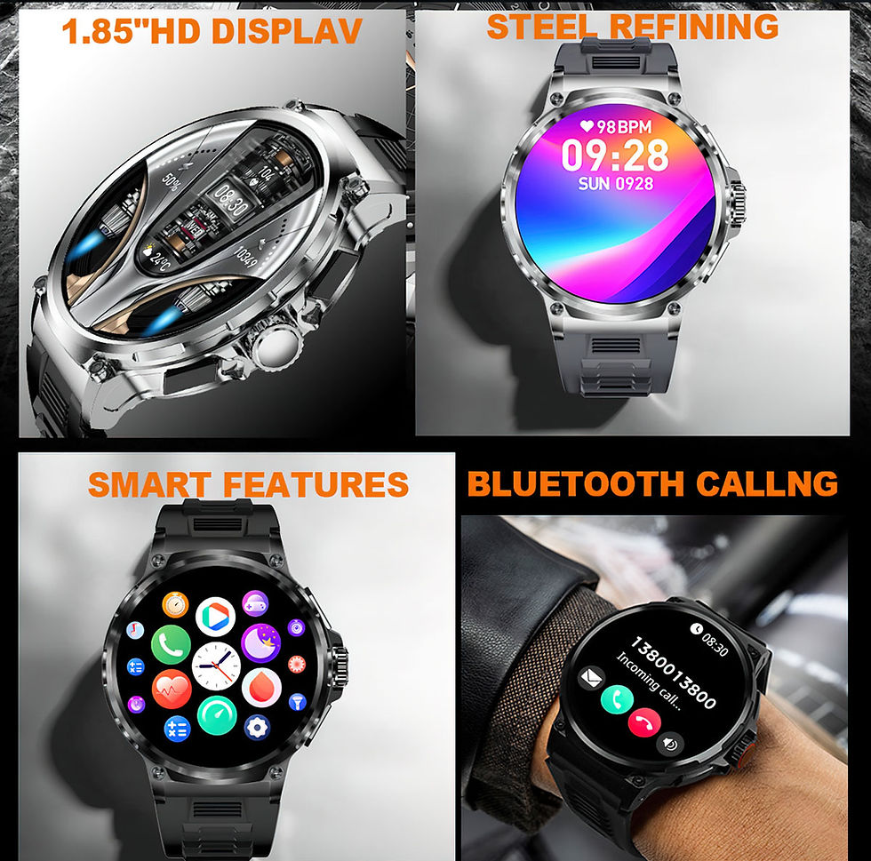 Thumbnail: 1.85" round display Dafit APP smart watch