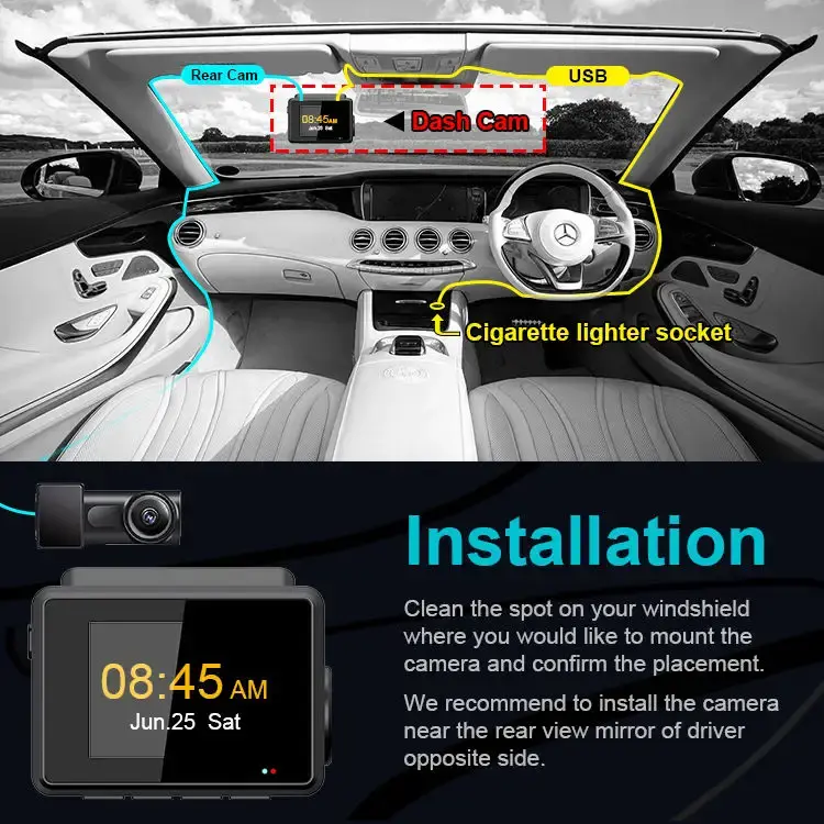 Miniature : 4K wifi dash cam with GPS DVR-M700