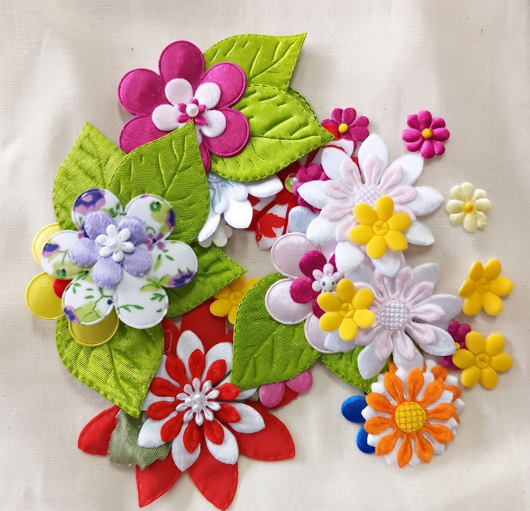 Kit Apliques Flores diversas
