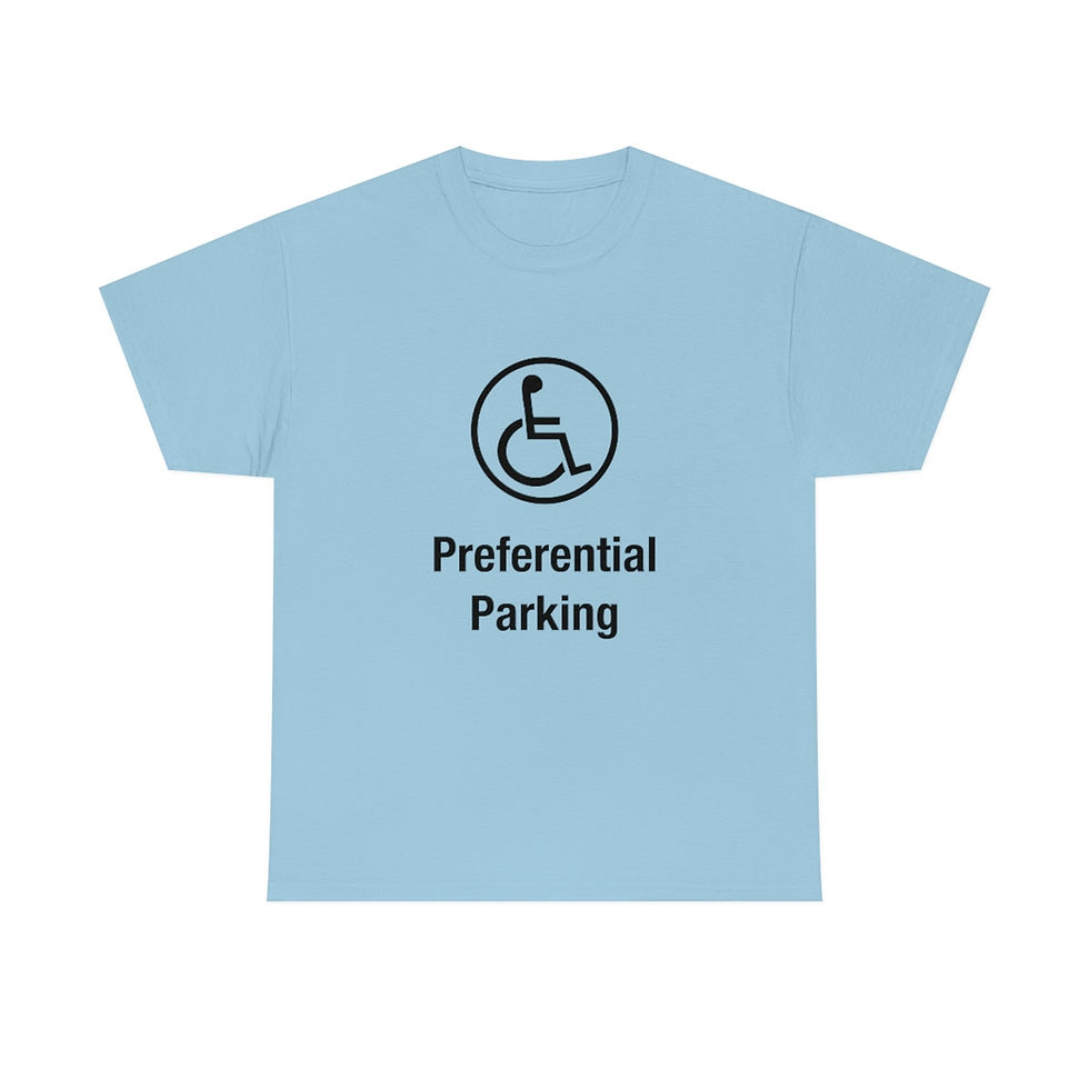 Thumbnail: Preferential Parking - Unisex Heavy Cotton Tee