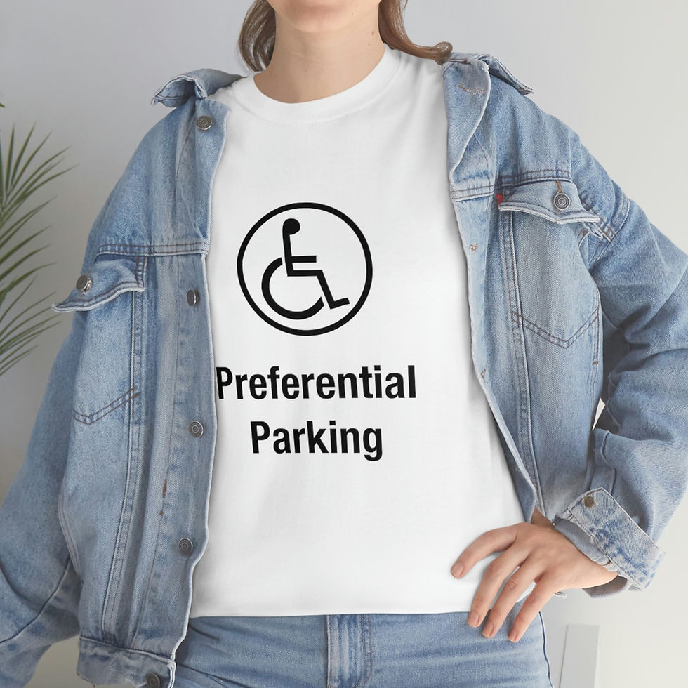 Thumbnail: Preferential Parking - Unisex Heavy Cotton Tee