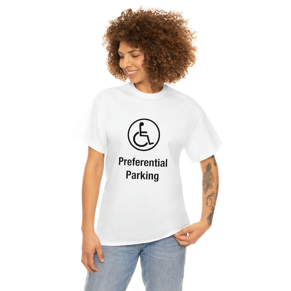 Thumbnail: Preferential Parking - Unisex Heavy Cotton Tee