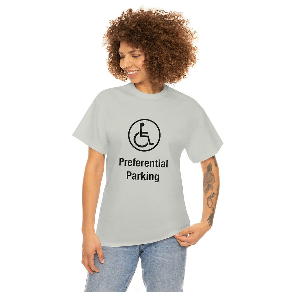 Thumbnail: Preferential Parking - Unisex Heavy Cotton Tee