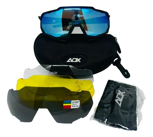 Oculos Ciclismo Adx Auge Ride Com 4 Lentes