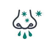 icon of a nose with snot drips