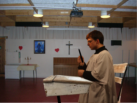 Student Writing Exam in Church Basement Accidentally Baptized
