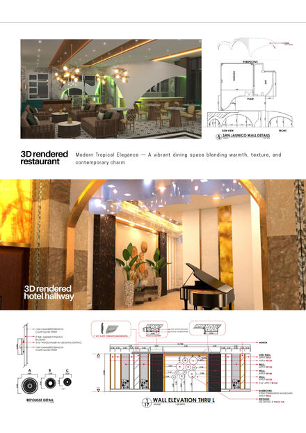 Art Deco Hotel Project
Restaurant & Hallway Interior Design