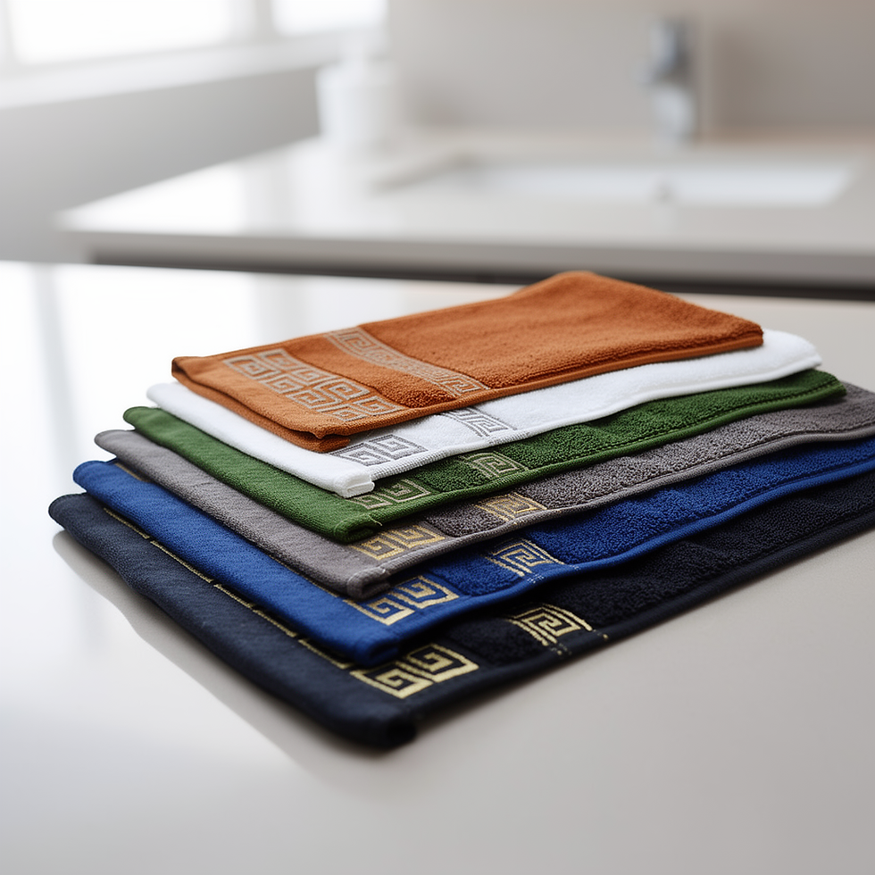 Thumbnail: 2pc 100% Combed Cotton Bath Towel Set
