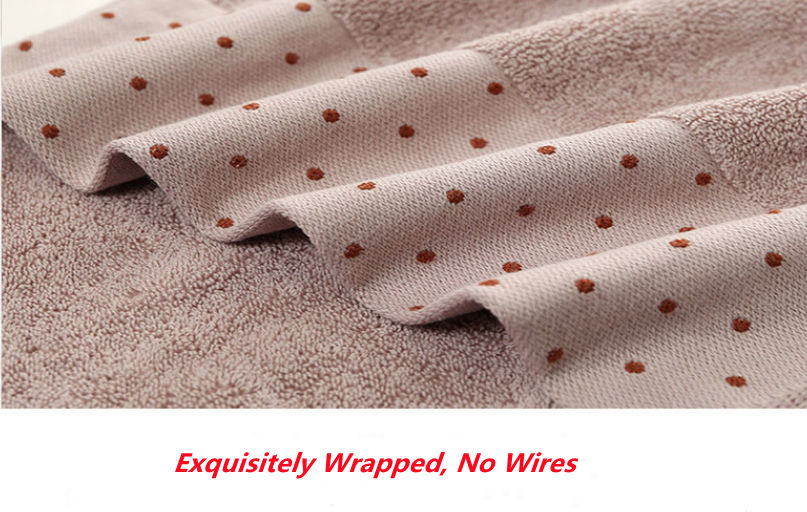 Thumbnail: Each 100% cotton bath towel set is exquisitely wrapped and has no wires.