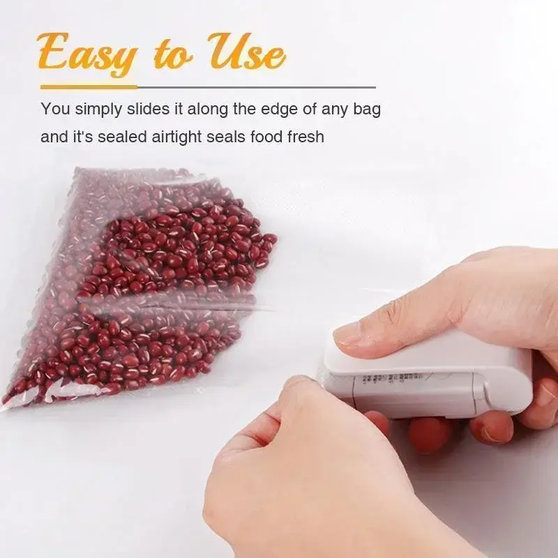Thumbnail: Portable Food Bag Sealing Machine is easy to use.