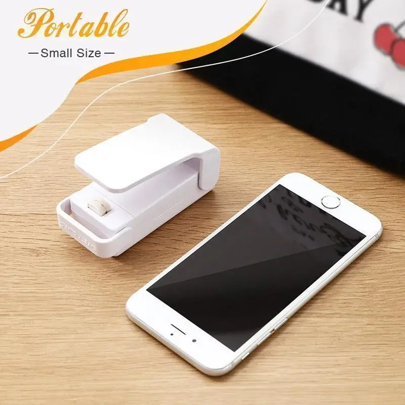 Thumbnail: Portable Food Bag Sealing Machine is smaller than the average smartphone.