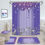 Thumbnail: 4Pcs Sparkling Diamond Shower Curtain Set with Accessories