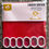 Thumbnail: Red Elegant Home Classic Solid Color PEVA Shower Curtain with Hooks