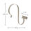 Thumbnail: S-shaped shower hooks with T-bar end measurements