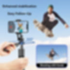 Selfie Stick with Remote Control - 360-degree angle - enhanced stabilization and easy follow-up