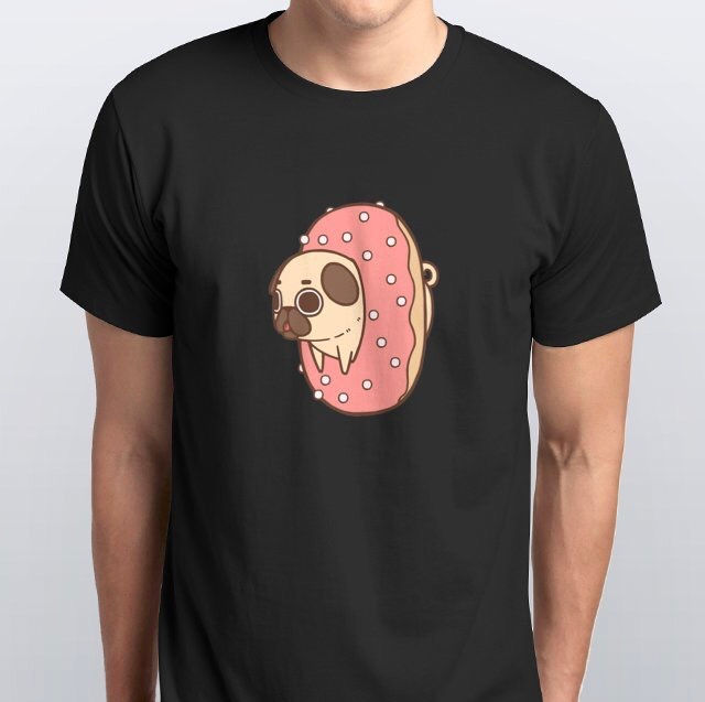 Thumbnail: Puglie Pug Doughnut Tee