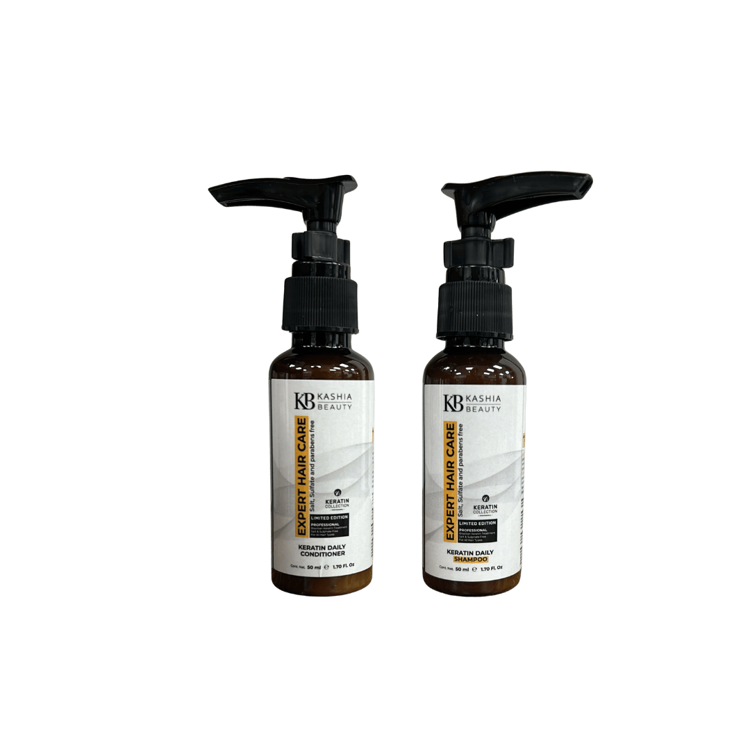 Duo Shampoo and Conditioner Keratin Daily 50ml by Kashia Beauty